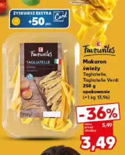 Kaufland Makaron świeży Tagliatelle, Tagliatelle Verdi Favourites 250g oferta