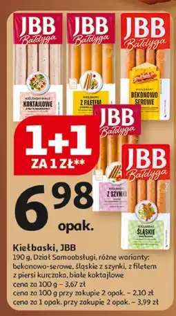 Auchan Kiełbaski bekonowo-serowe JBB oferta