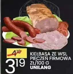 Wafelek Kiełbasa ze wsi pieczeń firmowa Unilang oferta