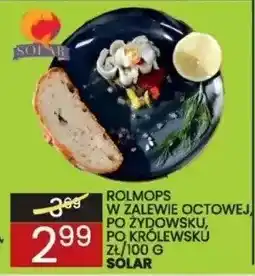 Wafelek Rolmops w zalewie octowej tradycyjny, po królewsku Solar oferta