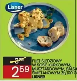 Wafelek Filet śledziowy w sosie kurkowym, musztardowym, śmietanowym Lisner oferta