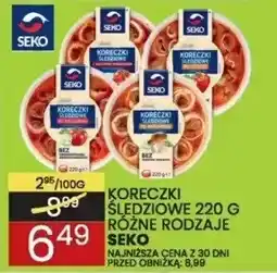 Wafelek Koreczki śledziowe 220g różne rodzaje Seko oferta