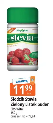 E.Leclerc Słodzik Stevia Zielony Listek puder Eko Wital oferta