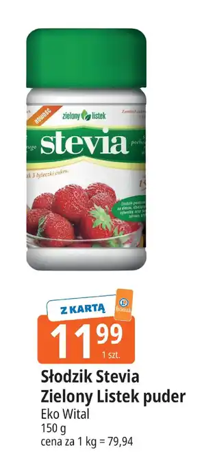 Słodzik Stevia Zielony Listek puder Eko Wital
