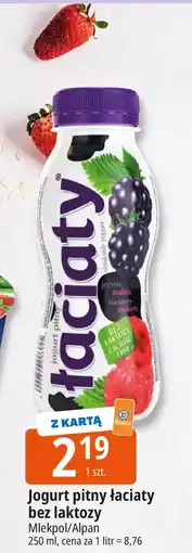 E.Leclerc Jogurt pitny łaciaty bez laktozy Mlekpol/Alpan oferta