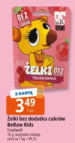 E.Leclerc Żelki bez dodatku cukrów BeRaw Kids Foodwell oferta
