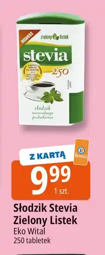 E.Leclerc Słodzik Stevia Zielony Listek Eko Wital oferta