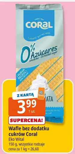 E.Leclerc Wafle bez dodatku cukrów Coral Eko Wital oferta