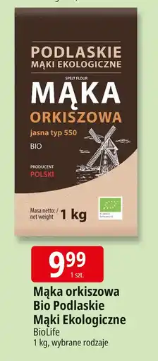 E.Leclerc Mąka orkiszowa Bio Podlaskie Mąki ekologiczne BioLife oferta