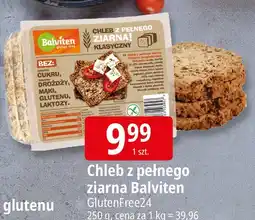 E.Leclerc Chleb z pełnego ziarna Balviten GlutenFree24 oferta
