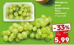 Kaufland Winogrona jasne oferta