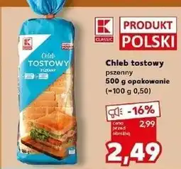 Kaufland Chleb tostowy pszenny K-Classic oferta