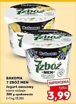 Kaufland Jogurt ananas-mandarynka Bakoma 7 Zbóż Men oferta