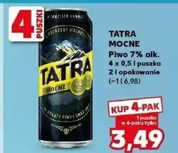 Kaufland Piwo Tatra Mocne oferta