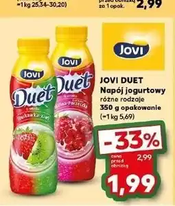 Kaufland Jogurt malina - czerwona porzeczka Jovi Duet oferta