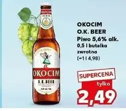 Kaufland Piwo Okocim O.k. Beer oferta