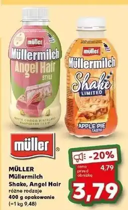 Kaufland Napój mleczny apple pie taste Mullermilch Shake oferta