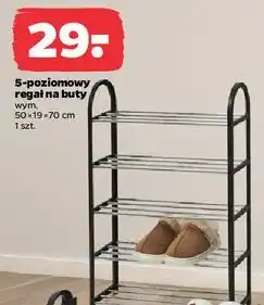 Netto Regał na buty 5-poziomowy 50 x 19 70 cm oferta