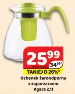 Delfin Dzbanek żaroodporny z zaparzaczem Agata oferta