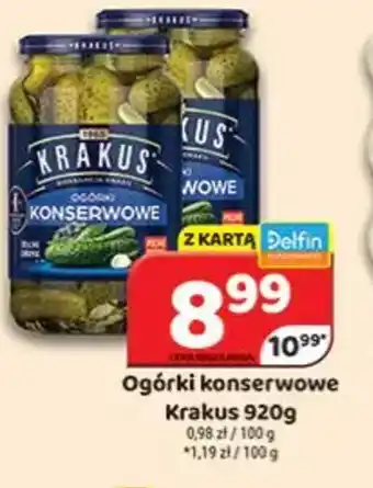 Delfin Ogórki konserwowe Krakus oferta