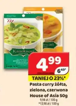 Delfin Pasta curry żółta, zielona, czerwona House of Asia oferta
