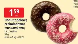 E.Leclerc Donut dekorowany truskawkowy La Lorraine oferta