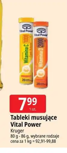 E.Leclerc Tabletki musujące witamina c Kruger Vital Power oferta