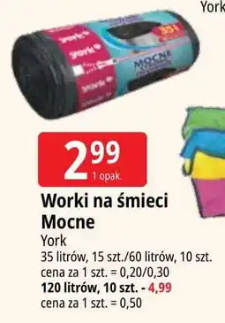 E.Leclerc Worki na śmieci mocne 120 l York oferta