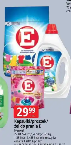 E.Leclerc Kapsułki do prania kolorowych i ciemnych tkanin E 3+1 Power Caps oferta
