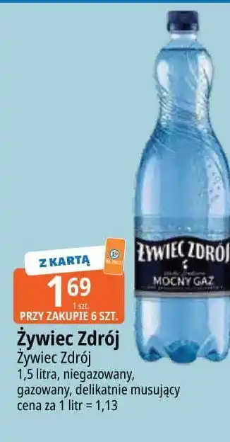 Woda delikatnie musująca Żywiec Zdrój