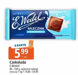 E.Leclerc Czekolada mleczna E. Wedel oferta