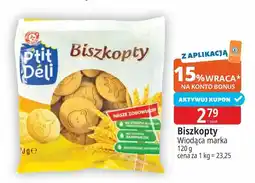 E.Leclerc Biszkopty Wiodąca Marka P'tit Deli oferta