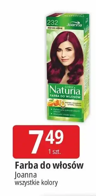 Farba do włosów 232 dojrzała wiśnia Joanna Naturia Color