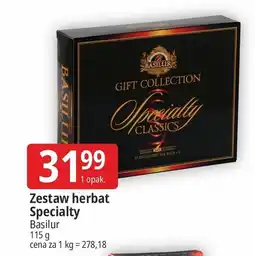 E.Leclerc Herbata giftbox specialty classics Basilur oferta