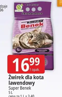 E.Leclerc Żwirek dla kota lawenda Benek Compact Line oferta