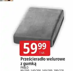 E.Leclerc Prześcieradło welurowe z gumką 200 x 220 cm Pablo oferta