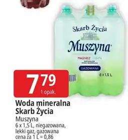 E.Leclerc Woda niegazowana Muszyna Skarb Życia oferta