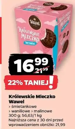 Netto Królewskie mleczko malinowe Wawel Mleczko oferta