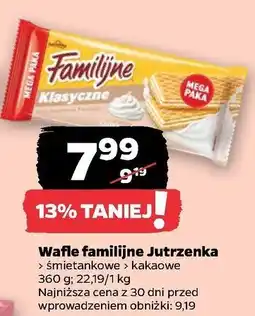 Netto Wafle śmietankowe Jutrzenka Familijne oferta