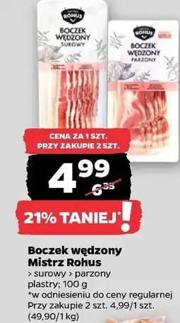 Netto Boczek wędzony surowy Mistrz Rohus oferta