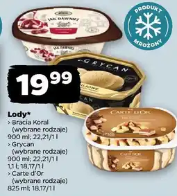 Netto Lody tiramisu Algida Carte D'or Les Desserts oferta