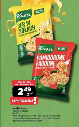 Netto Pomidorowe łagodne Knorr Nudle oferta