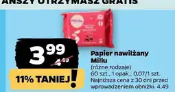 Netto Papier toaletowy nawilżany granat Millu oferta