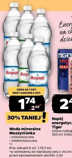 Netto Woda średnionasycona Muszynianka oferta