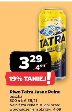 Netto Piwo Tatra Jasne Pełne oferta