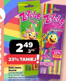Netto Żelki rainbow Zozole oferta