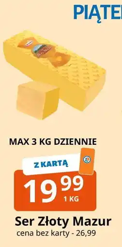 E.Leclerc Ser złoty mazur Mlekpol oferta