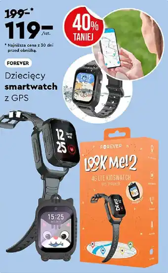 FOREVER Dziecięcy smartwatch Z GPS