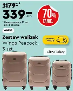 Biedronka WINGS Zestaw walizek Wings Peacock oferta