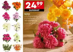 Biedronka Bukiet z 9 chryzantem, z 6 hortensji lub eukaliptusa oferta